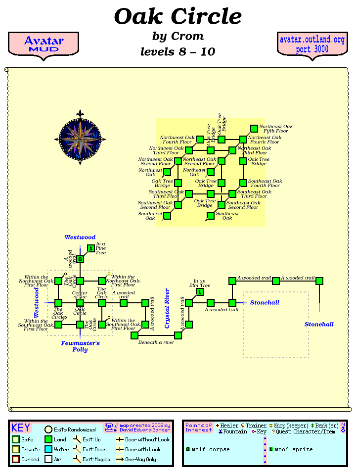 Avatar MUD Area Map - Oak Circle.gif